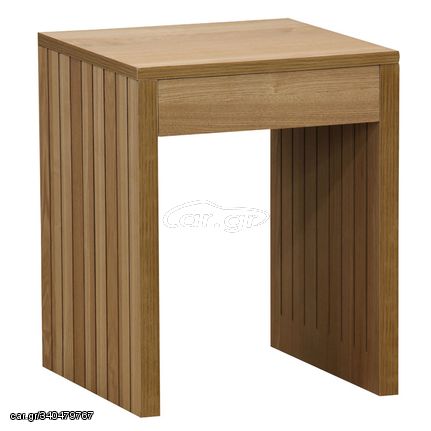 260-000002 Βοηθητικό τραπέζι Focused pakoworld MDF φυσικό 40x40x50εκ MDF - PARTICLE BOARD WITH PAPER WOOD - TOP 18MM - SIDE 30MM - FRONT 15MM NATURAL, 1 Τεμάχιο