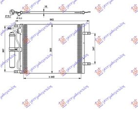 Ψυγείο A/C 1.5 DCI (49x37.6x1.6) / NISSAN MICRA (K12) 02-10 / 92100-AY601 - 1 Τεμ