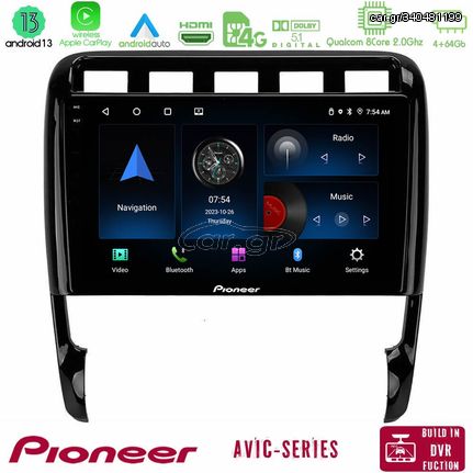 Pioneer AVIC 8Core Android13 4+64GB Porsche Cayenne 2003-2010 Navigation Multimedia Tablet 9″