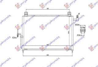 Ψυγείο A/C Βενζίνη -  2.0 Πετρέλαιο (646x321) / MAZDA 323 F 98-03 / 997200620 - 1 Τεμ