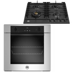 Σετ Φούρνος ηλεκτρικός F60 9 MOD E S X & Εστία αερίου P60 4L MOD NE Bertazzoni