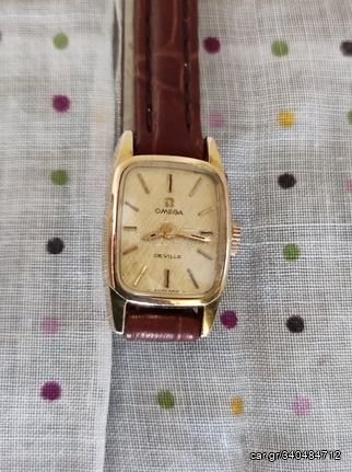 Ρολόι χειρός γυναικείο OMEGA DEVILLE original δεκαετίας '50. Σέρβις 04-02-2024 Άριστη λειτουργία. Διαστάσεις 1,9x1,5 εκατοστά