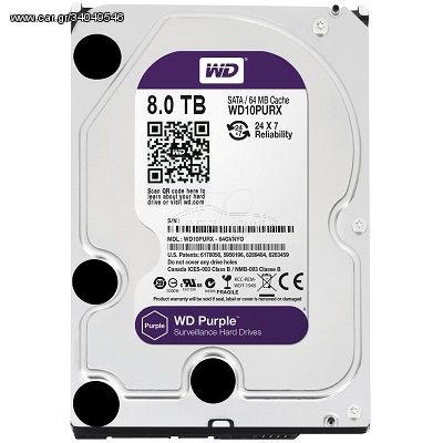 WD WD10PURX HDD-8TB PUR