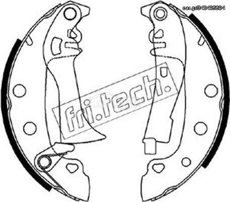 fri.tech. Σετ Σιαγόνων Φρένων - 1034.080