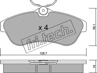 fri.tech. Σετ τακάκια, Δισκόφρενα - 338.0