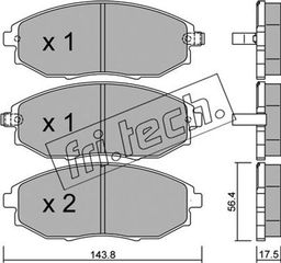 fri.tech. Σετ τακάκια, Δισκόφρενα - 862.0