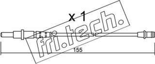 fri.tech. Προειδοπ. επαφή, Φθορά Υλικού Τριβής Των Φρένων - SU.163