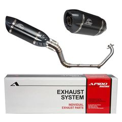 ΕΞΑΤΜΙΣΗ APIDO HIGH UP YAMAHA CRYPTON-X 135 (001-1115-SC BLACK-CARBON)
