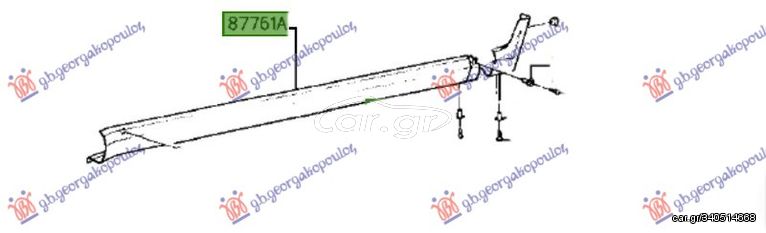 ΠΛΑΣΤ. Κάλλυμα Μαρσπιέ ΕΜ. / HYUNDAI EXCEL 90-92 / 8776124000 - Αριστερό - 1 Τεμ