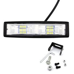 Προβολέας LED 6000K 16cm με 16 LED 12/24V 48W Αλουμίνιο Μαύρο 10469