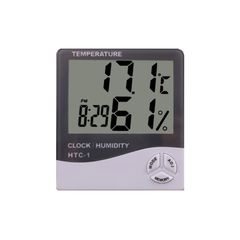Θερμόμετρο-Υγρασιόμετρο Χώρου HTC-1 Ασπρόμαυρο χρώμα 10379