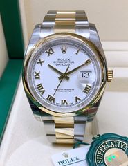 Rolex Datejust Replica 36mm Two-Tone Smooth 