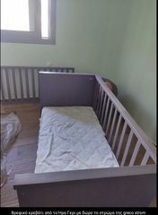 Βρεφικό κρεβάτι από το Ήρα Γκρι με δώρο το στρώμα της greco strom