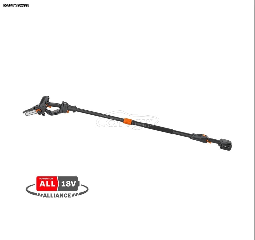 Husqvarna Aspire P5-P4A Τηλεσκοπικό Κονταροπρίονο Μπαταρίας 18V 4Ah με Λάμα 12.7cm Συνολικού Μήκους 221cm και Βάρους 2.8kg
