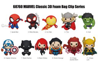 MARVEL - Classic 3D - 3D Foam Bag Clip (Display 24 Pcs)-thumb-1