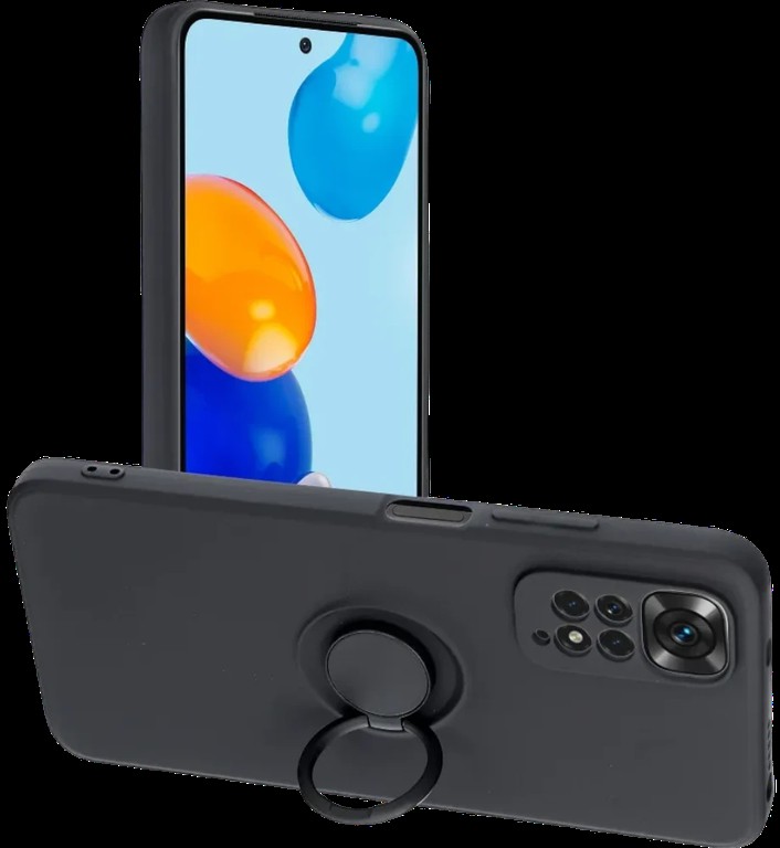 Defender Ring case for Xiaomi Redmi Note 11/11S 4G Black