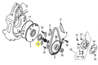 Τσιμούχα Γραναζιού Κόμπλερ Μίζας 30*42*4,5 Daytona Evo-5 50 EG001-60008-0050