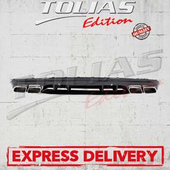 MERCEDES BENZ C CLASS W205 & S205 REAR DIFFUSER WITH TIPS Type 63S / ΟΠΙΣΘΙΟΣ ΔΙΑΧΥΤΗΣ ΜΕ ΤΕΛΙΚΑ ΕΞΑΤΜΙΣΕΩΝ 