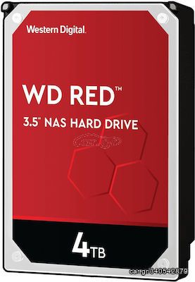 Western Digital Red 4TB HDD Σκληρός Δίσκος 3.5" SATA III 5400rpm