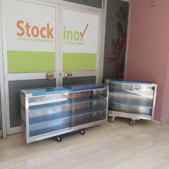 Ποτηριέρα ανοξείδωτη 146*28*70 cm.  ΠΡΟΣΦΟΡΑ! Ποιότητα & Τιμή Stockinox-thumb-2