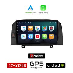 KIROSIWA HYUNDAI SONATA 2006-2009 Android οθόνη αυτοκίνητου 12GB + 512GB με GPS WI-FI (ηχοσύστημα αφής 9" ιντσών OEM Android Auto Apple Carplay Youtube Playstore MP3 USB Radio Bluetooth Mirrorlink εργ