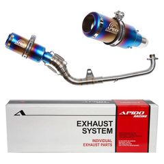 ΕΞΑΤΜΙΣΗ APIDO HIGH UP HONDA ASTREA GRAND - SUPRA 100 (002-1231 BLUE-SILVER)