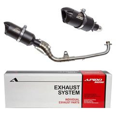 ΕΞΑΤΜΙΣΗ APIDO HIGH UP HONDA ASTREA GRAND - SUPRA 100 (002-1230 BLACK)