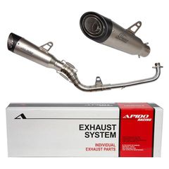 ΕΞΑΤΜΙΣΗ APIDO HIGH UP HONDA ASTREA GRAND - SUPRA 100 (002-0125-SC SILVER)