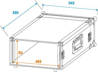 ROADINGER Amplifier Rack PR-1, 3U, 47cm deep - ROADINGER-thumb-1