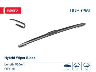 ΥΑΛ ΡΑΣ DENSO ΥΒΡΙΔΙΚΟΣ 55CM TEMAXIO DUR055L 15241675 15890062 20908675 20958934 22756331 22905714 852100E020 852120E020 852120T020 8521248130 8521248150 8521453080 8522253070 8522253071 85222YZZTF S