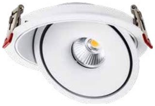 V-TAC Σπoτ Οροφής Χωνευτό Κινητό LED COB 28W 2500lm 25° IP20 Ø200×58 Στρογγυλό CCT 3σε1 Άσπρο 10583