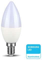 V-TAC Λάμπα LED E14 Κεράκι 3.7W 230V 320lm 180° IP20 Samsung Chip Zεστό Λευκό 8040