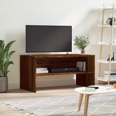 Έπιπλο Τηλεόρασης Καφέ Δρυς 80x40x40 εκ. Επεξεργασμένο Ξύλο 815236