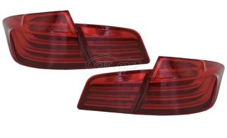 ΦΑΝΑΡΙΑ ΠΙΣΩ LED Taillights M Performance suitable for BMW 5 Series F10 (2011-2017) RED White Line LCI Design