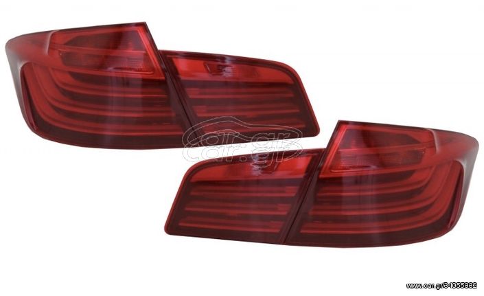 ΦΑΝΑΡΙΑ ΠΙΣΩ LED Taillights M Performance suitable for BMW 5 Series F10 (2011-2017) RED White Line LCI Design