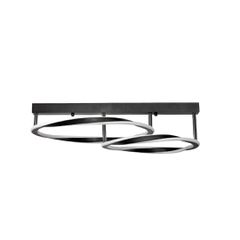 InLight Κρεμαστό φωτιστικό LED 90W 3CCT by switch on base σε μαύρο χρώμα D:70cm 6078-BL