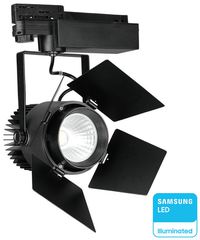 V-TAC Φωτιστικό Σποτ Τριφασικής Ράγας LED COB 33W 230V 3000lm 24°-60° IP20 Samsung Chip Μαύρο Σώμα Ζεστό Λευκό 21371