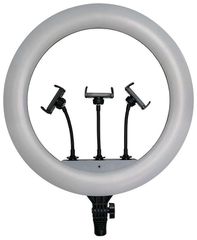 V-TAC Επιτραπέζιο/δαπέδου φωτιστικό ring light LED 55W 3 σε 1 CCT Μαύρου Χρώματος Dimmable 23047