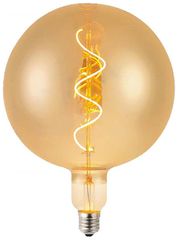 V-TAC Λάμπα LED E27 G200 Spiral Filament 4W 230V 250lm 300° IP20 Ζεστό Λευκό Amber Γυαλί 23169