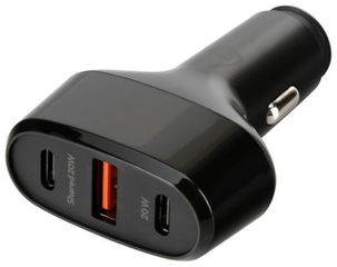 ΦΟΡΤΙΣΤΗΣ ΑΝΑΠΤΗΡΑ 12/24V MAX 40W ΜΕ 1 ΘΥΡΑ USB A & 2 ΘΥΡΕΣ USB C FAST CHARGE ΜΑΥΡΟΣ ROCKET 3 PRO LAMPA - 1 TEM.