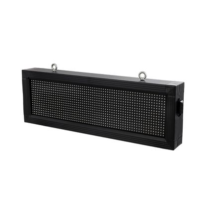 GLOBOSTAR® DISPLAY 90266 Κυλιόμενη Ψηφιακή Επιγραφή 64x16cm P10 Μονής Όψης LED AC 220-240V Αδιάβροχο IP65 Κόκκινο - WiFi Control μέσω FK APP - Αισθητήρας Θερμοκρασίας & Υγρασίας - Μ72 x Π9 x Υ24cm - 2