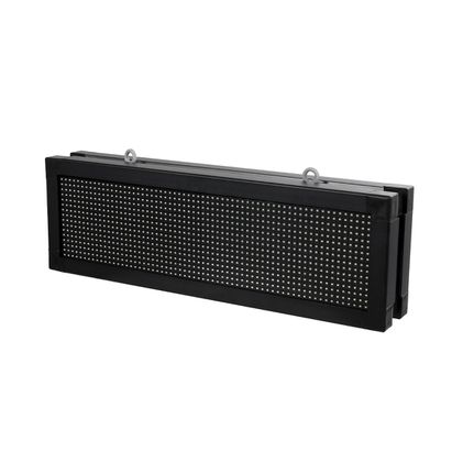 GLOBOSTAR® DISPLAY 90268 Κυλιόμενη Ψηφιακή Επιγραφή 64x16cm P10 Διπλής Όψης LED AC 220-240V Αδιάβροχο IP65 Κόκκινο - WiFi Control μέσω FK APP - Αισθητήρας Θερμοκρασίας & Υγρασίας - Μ70.5 x Π11 x Υ22.5