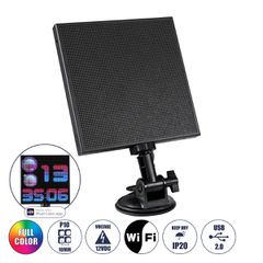 GloboStar® 81502 LED Scrolling Display 64x64 Pixel - Κυλιόμενη Ψηφιακή Πινακίδα / Επιγραφή Μονής Όψης P10 LED SMD DC 5V USB - Λειτουργία μέσω Wi-Fi με Εφαρμογή APP - IP20 - Μ17.5 x Π4 x Υ30.5cm - Πολύ