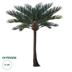 GloboStar® Artificial Garden COCONUT PALM TREE 20594 Τεχνητό Διακοσμητικό Φοινικόδεντρο Κοκοφοίνικας Υ500cm