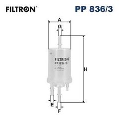 Φίλτρο καυσίμου FILTRON PP8363