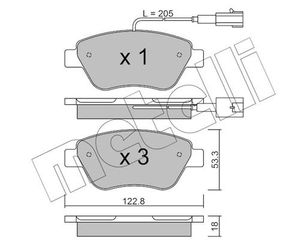 Σετ τακάκια, δισκόφρενα METELLI 22-0321-0