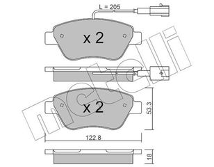 Σετ τακάκια, δισκόφρενα METELLI 22-0321-3