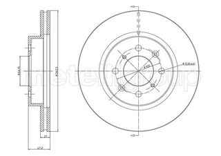 Δισκόπλακες εμπρός METELLI 23-0235