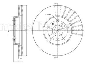 Δισκόπλακες εμπρός METELLI 23-0289