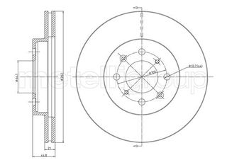 Δισκόπλακες εμπρός METELLI 23-0344C